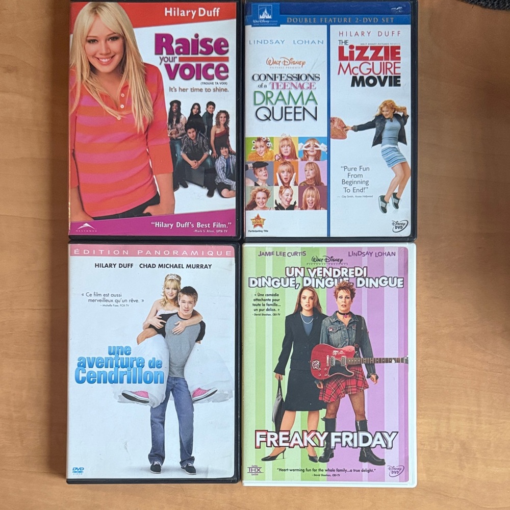 Bundle of Hilary Duff movie and Lindsay Lohan movie